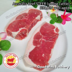 Beef Sirloin aged frozen STEER young cattle Australia HEALTHY BEEF whole cuts 2.6-3.0 kg/pc (price/kg) Striploin / New York Strip / Has Luar - IN STOCK